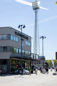Exteriör vy av Platinumcars Arena