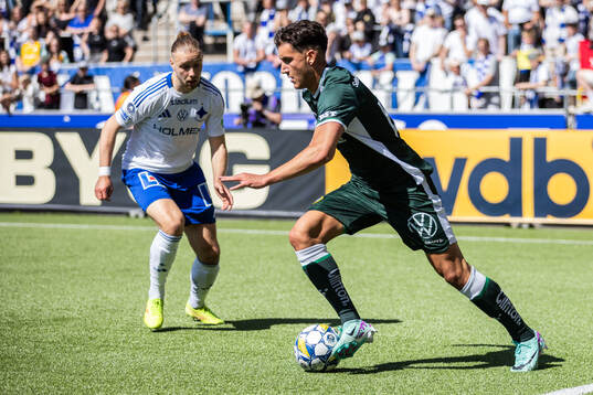 Hammarbys Deniz Gul och IFK Norrköpings Kevin Höög