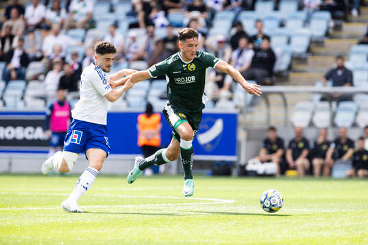 IFK Norrköpings Ismet Lushaku och Hammarbys Deniz Gul