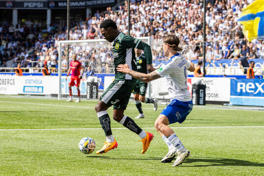 Hammarbys Shaquille Pinas och IFK Norrköpings Arnor