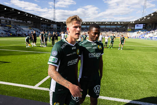 Hammarbys Fredrik Hammar och Bouzomana Toure