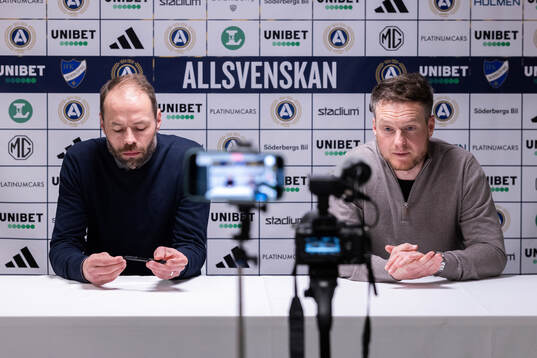IFK Norrköpings tränare Andreas Alm och Hammarbys