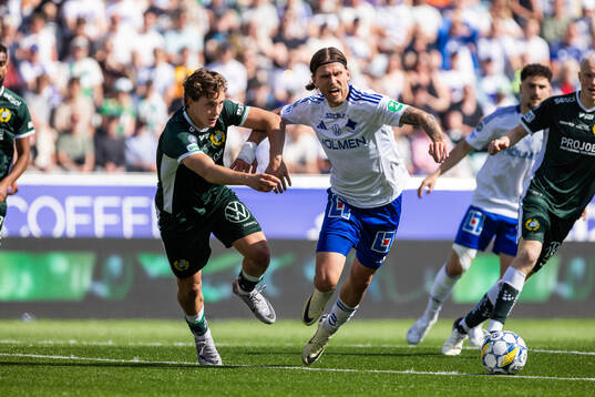 Hammarbys Hampus Skoglund och IFK Norrköpings Arnor