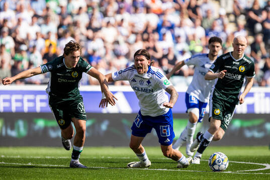 Hammarbys Hampus Skoglund och IFK Norrköpings Arnor