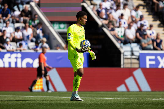 Hammarbys målvakt Oliver Dovin