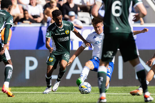 Hammarbys Tesfaldet Tekie och IFK Norrköpings Carl Björk