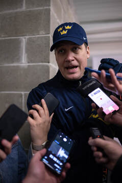 Head coach Sam Hallam of Sweden