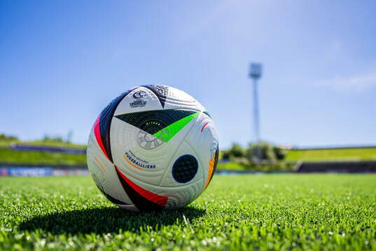 Official match ball at the pitch