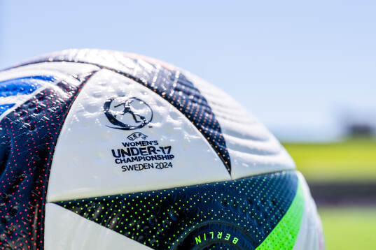 Official match ball at the pitch