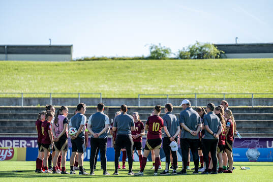 Players and staff of Belgium