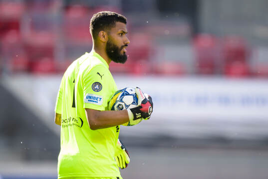Värnamos målvakt Jonathan Ursin Rasheed
