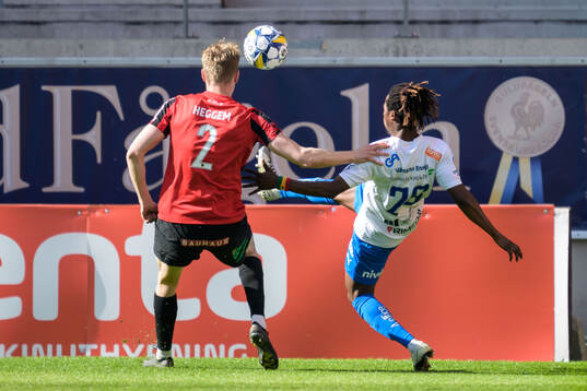 Brommapojkarnas Torbjörn Lysaker Heggem och Värnamos