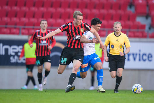Brommapojkarnas Torbjörn Lysaker Heggem och Värnamos