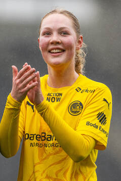 Synne Fredriksen Moe of Bodø/Glimt celebrates