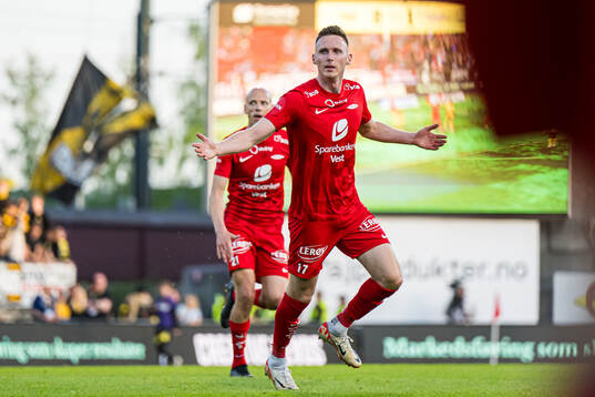 Joachim Soltvedt of Brann celebrates