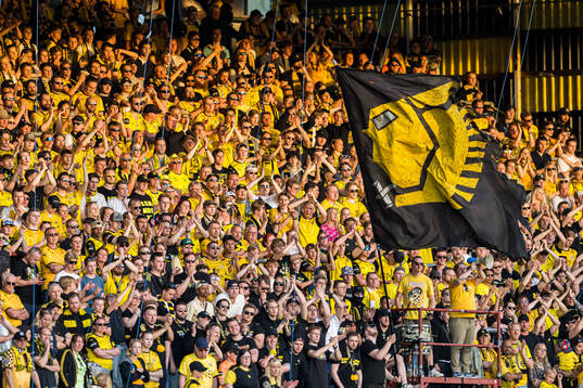 Spectators in the stands