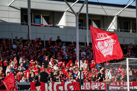 Spectators in the stands