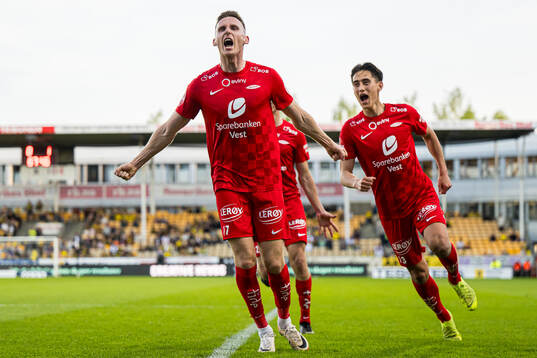 Joachim Soltvedt of Brann celebrates