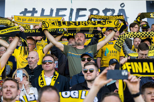 Spectators in the stands