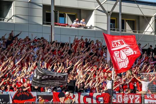 Spectators in the stands