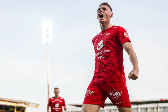Joachim Soltvedt of Brann celebrates