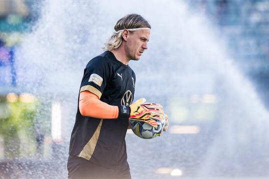 Malmö FFs målvakt Johan Dahlin