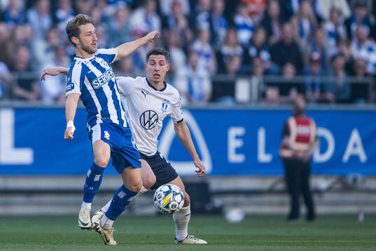 IFK Göteborgs Arbnor Mucolli och Malmö FFs Lasse Berg
