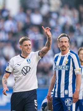 Malmö FFs Søren Rieks och IFK Göteborgs Gustav Svensson