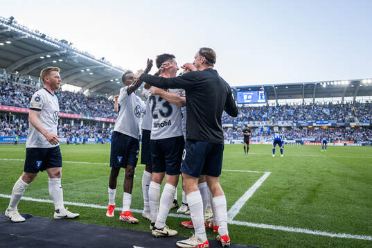 Malmö FFs Anders Christiansen, Taha Ali, Lasse Berg