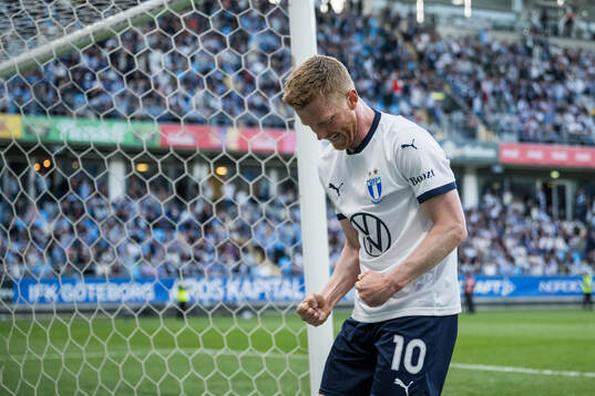 Malmö FFs Anders Christiansen jublar
