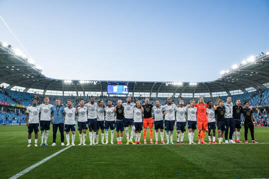 Malmö FFs spelare jublar