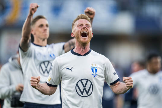 Malmö FFs Anders Christiansen jublar