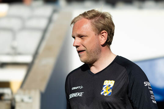 IFK Göteborgs målvaktstränare Johan Wahlund innan