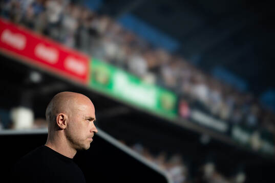 IFK Göteborgs tränare Jens Berthel Askou  fotbollsmatchen
