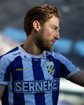 IFK Göteborgs Arbnor Mucolli innan fotbollsmatchen i