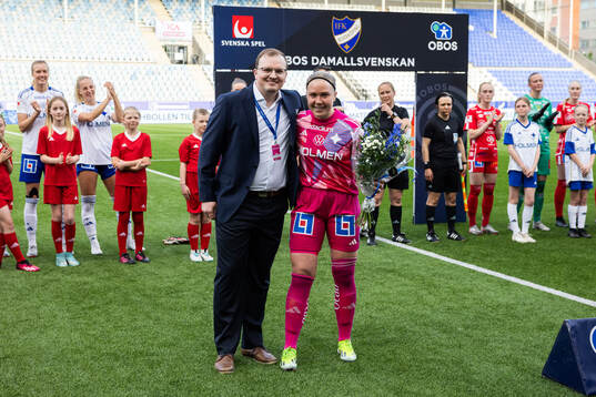 IFK Norrköpings målvakt Sofia Hjern uppmärksammas för