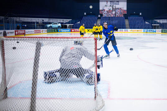 Felix Unger Sörum of Sweden at a practice session