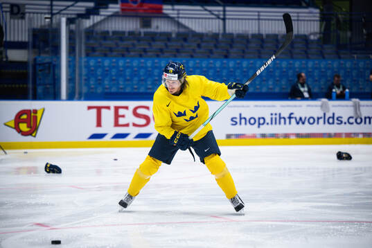 Marcus Sörensen of Sweden at a practice session