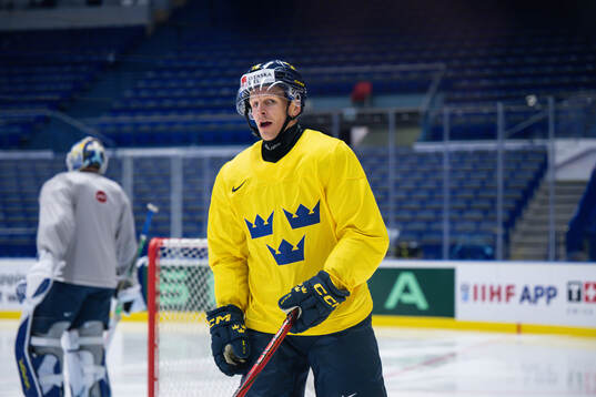 Max Friberg of Sweden at a practice session