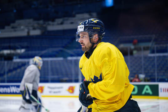 Lukas Bengtsson of Sweden at a practice session