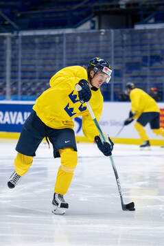 Marcus Sörensen of Sweden at a practice session
