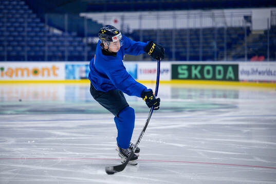 Felix Unger Sörum of Sweden at a practice session