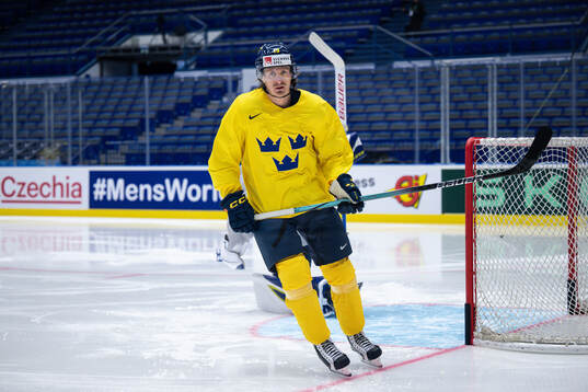 Marcus Sörensen of Sweden at a practice session