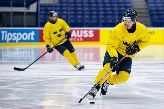Max Friberg of Sweden at a practice session