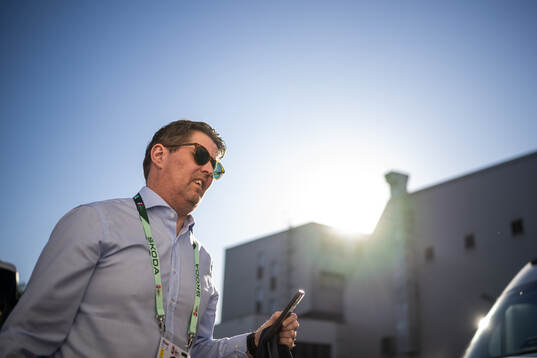 Assistant coach Stefan Klockare of Sweden arrives to the