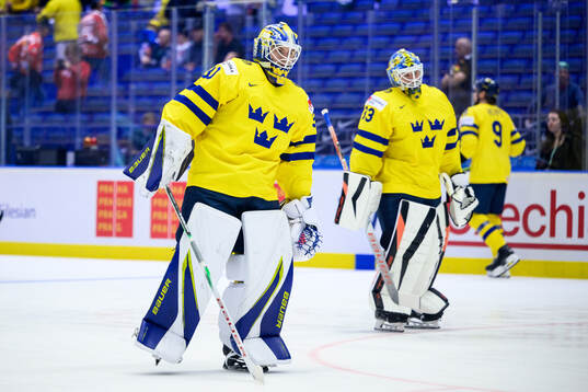 goaltender Jesper Wallstedt of Sweden