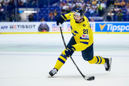 Marcus Pettersson of Sweden scores 0-2