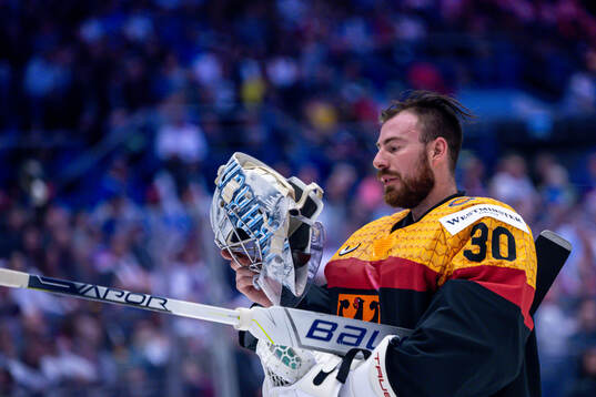 Goaltender Philipp Grubauer of Germany