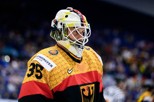 goaltender Mathias Niederberger of Germany
