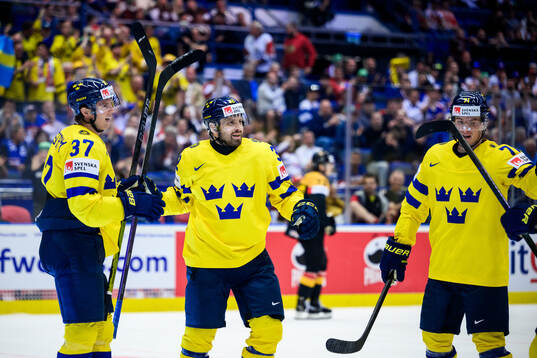 Isac Lundeström of Sweden celebrates